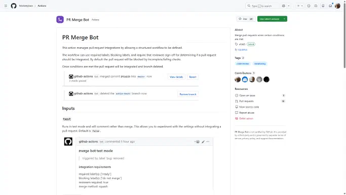 merge-bot screenshot